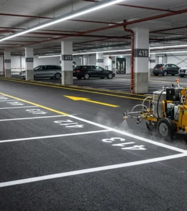 Adana Otopark Yol Çizgisi